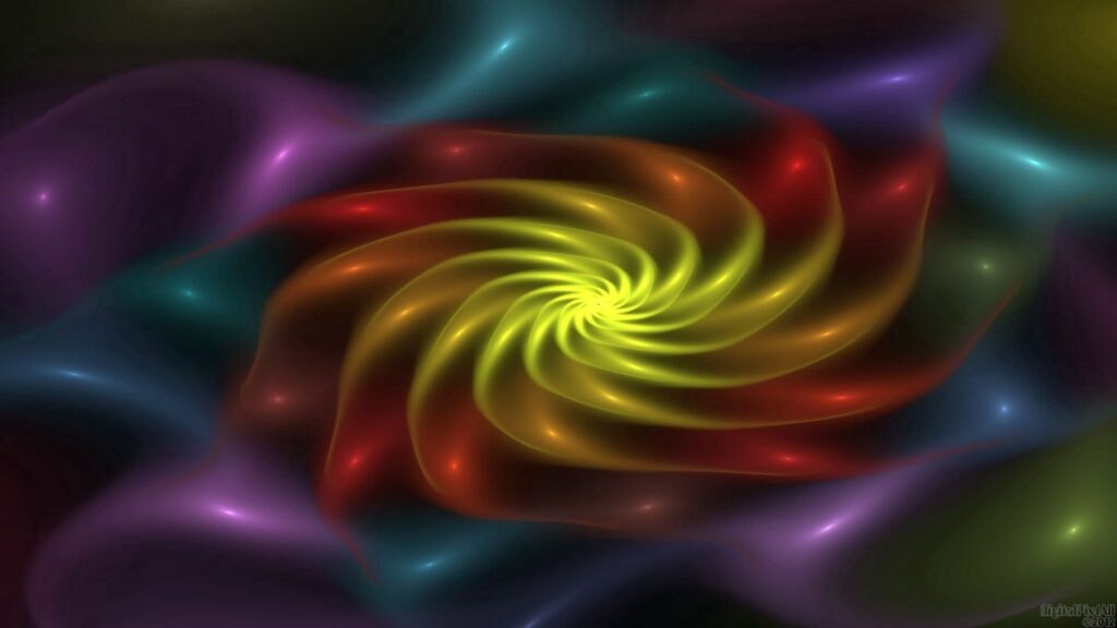 Vibrant 1920x1080 Wallpaper: Hypnotic Swirling Colorful Background