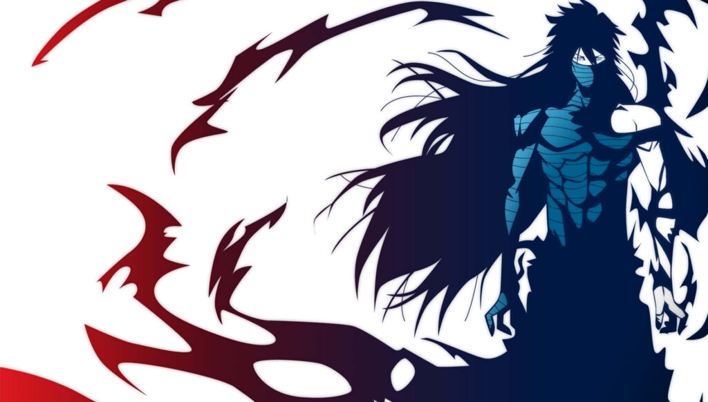 Stunning Ichigo Final Form Wallpaper: Vibrant Red & Blue Gradient