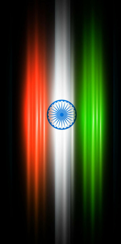 Vibrant Indian Flag Vector Wallpaper - Patriotic Mobile Background