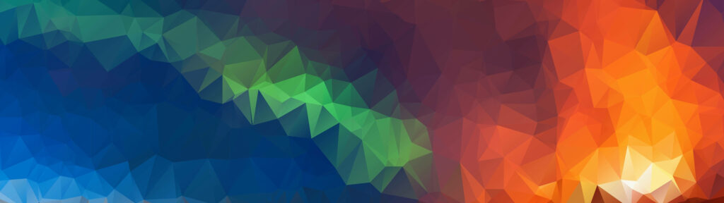 Bursting Fusion: Vibrant Abstract Composition in Bold Interlocking Shapes and Textures Wallpaper