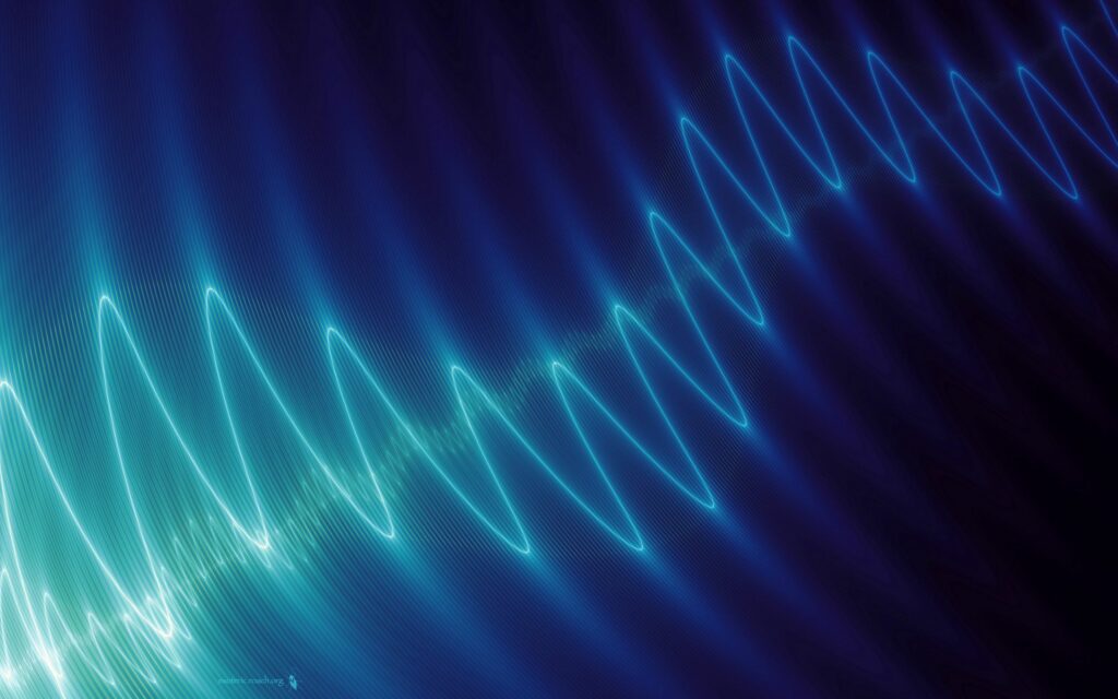 Dynamic Blue & Green Polygon Wallpaper - Vibrant Screen Background