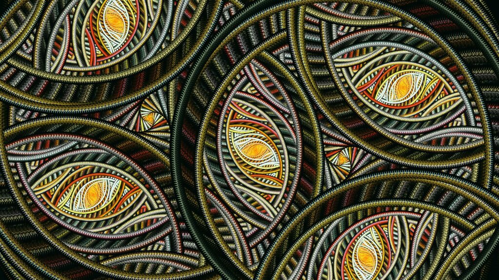 Intricate 3840x2160 Woven Plexus Wallpaper: Colorful Patterns Background