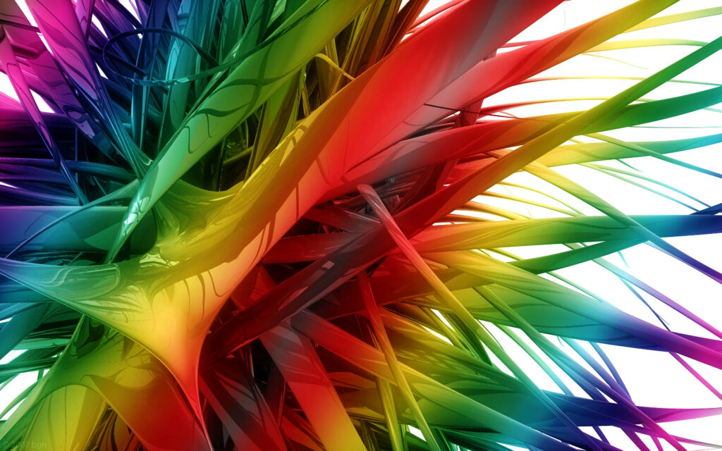 Invigorating Winter Morning Wallpaper: Vibrant Abstract Color Explosion