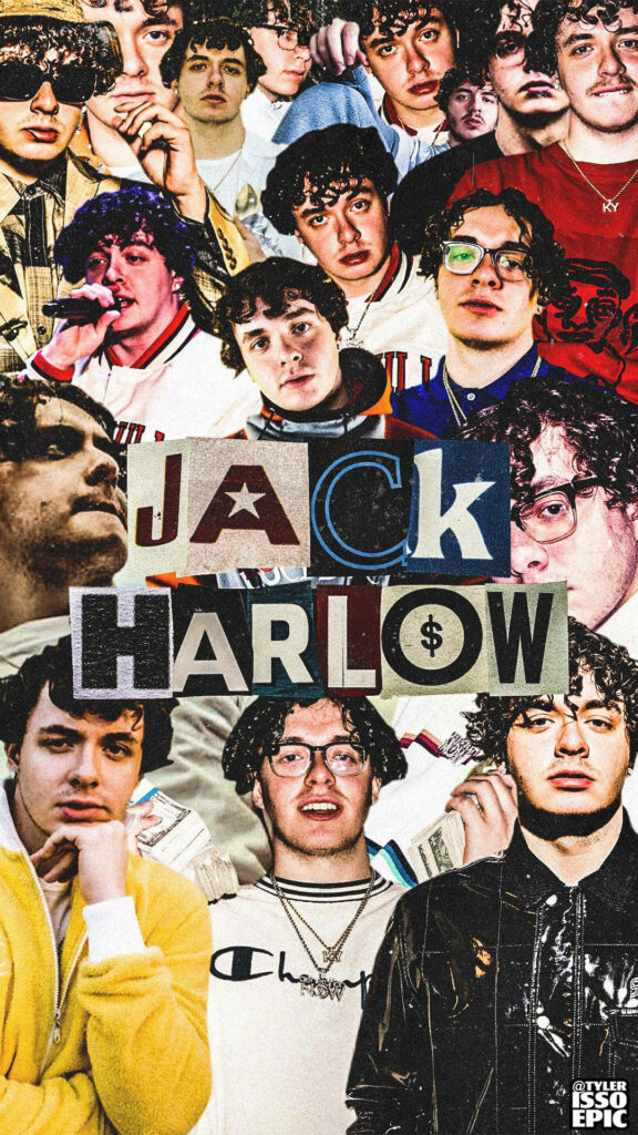 Vibrant Jack Harlow Aesthetic Collage Wallpaper - Iconic Style Background