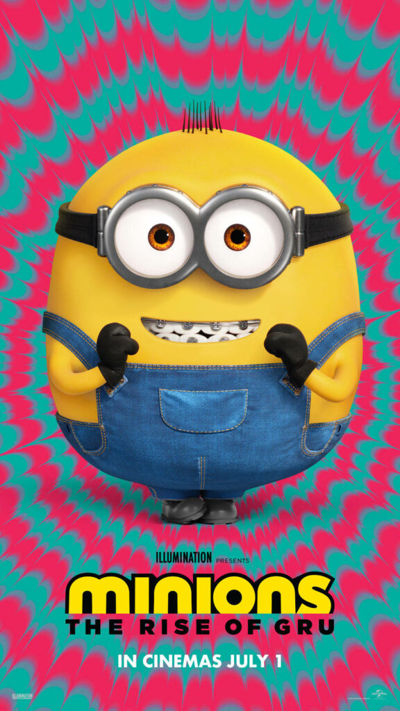 Cheerful Jerry from Minions: The Rise of Gru – Colorful Wallpaper