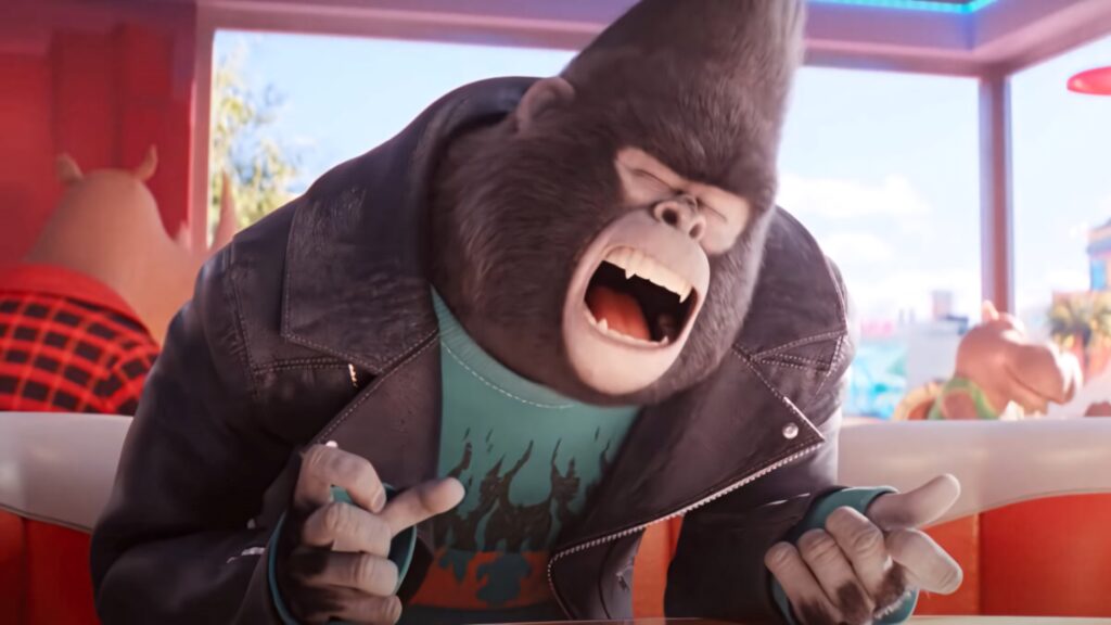 Vibrant Johnny from Sing 2: Energetic Singing Wallpaper Background