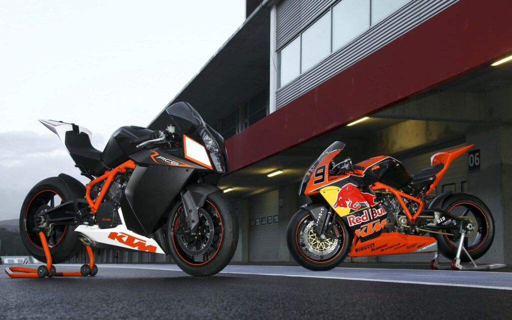 KTM Motorcycles Wallpaper: Adventure on the Racing Track