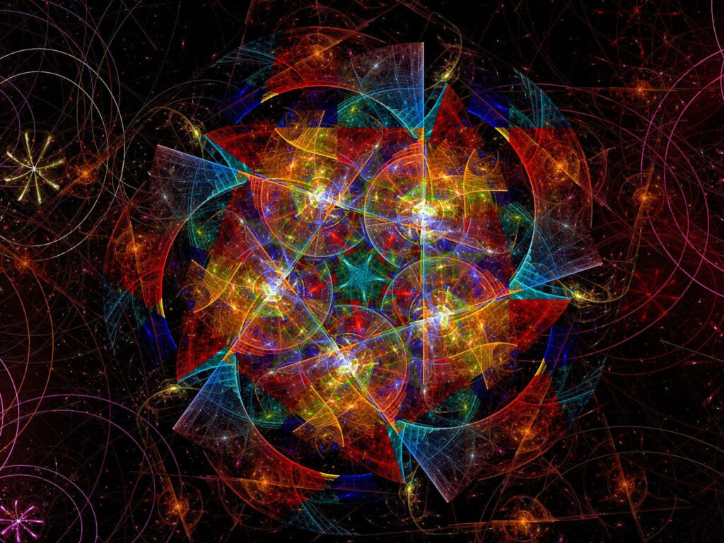Vibrant Kaleidoscope Wallpaper: Abstract Shapes & Mesmerizing Colors