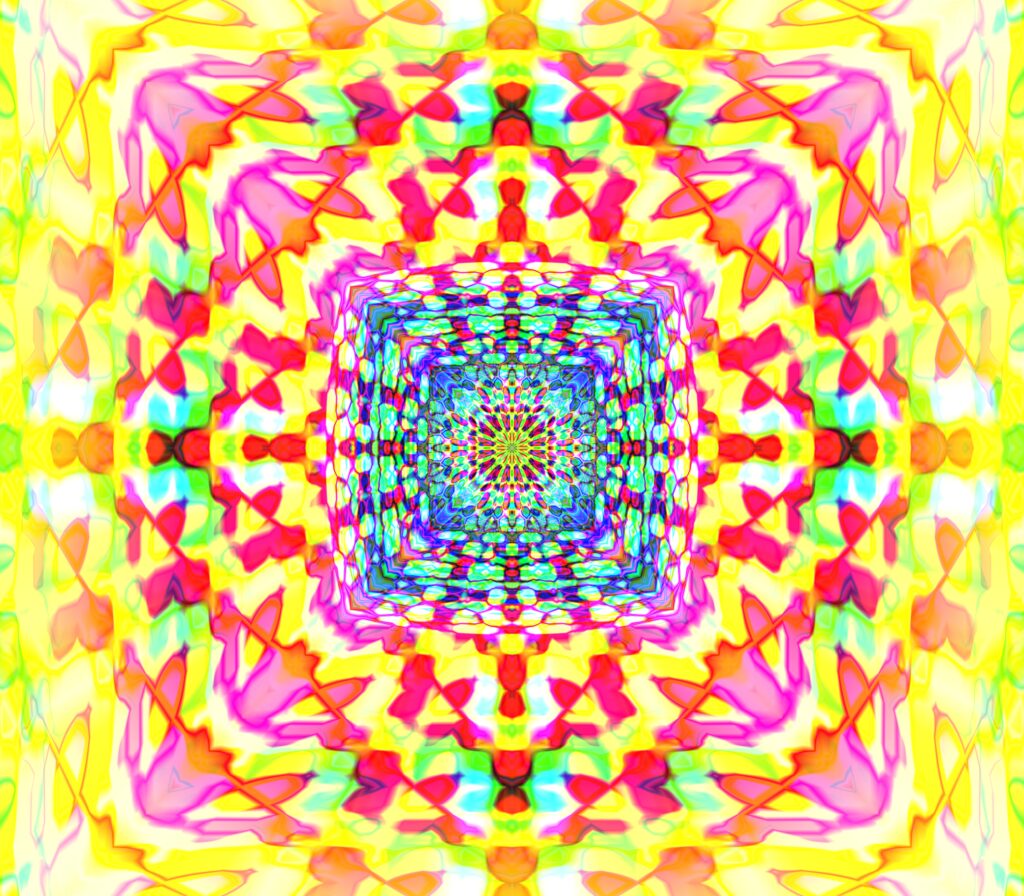 Vibrant Kaleidoscope Wallpaper: Colorful Geometric Abstract Background