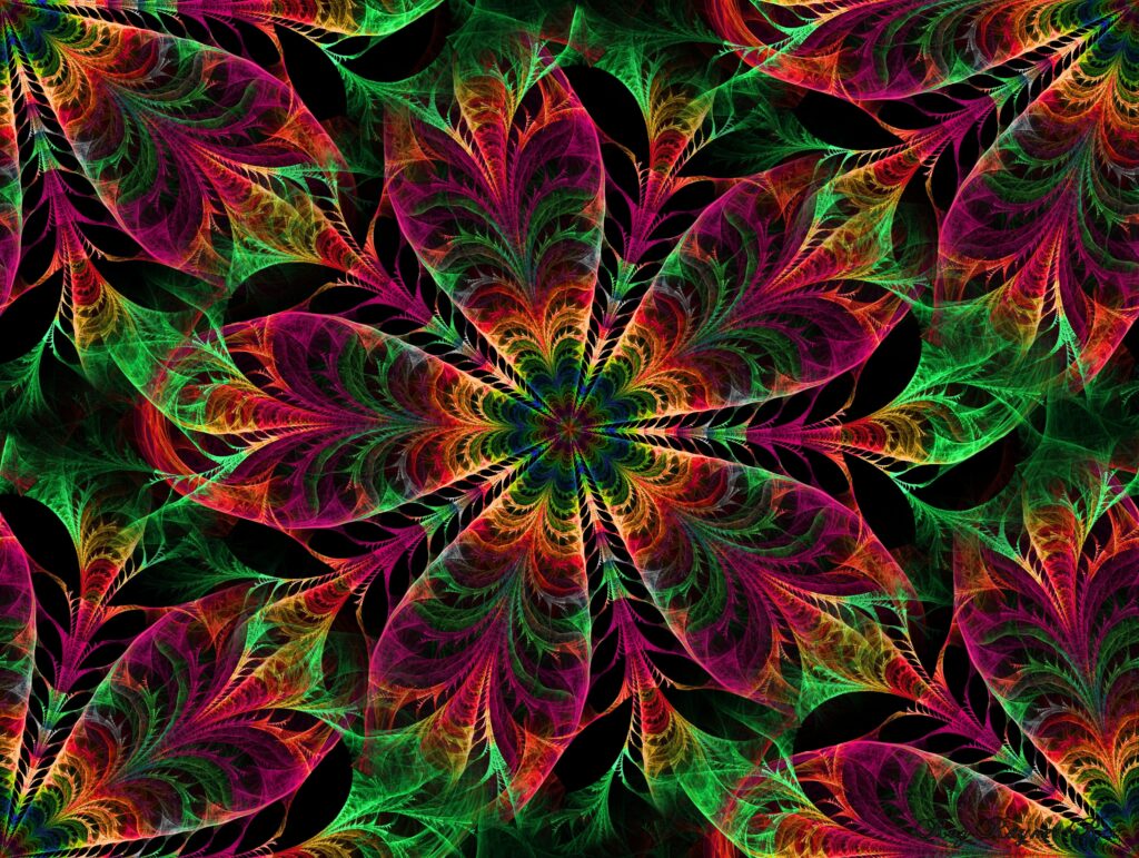 Vibrant Kaleidoscope Wallpaper: Intricate Colorful Background Design