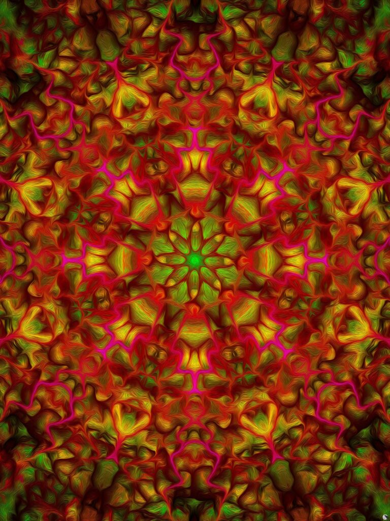 Vibrant Kaleidoscopic Floral Background - 1920x2560 Wallpaper