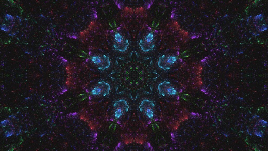Vibrant Kaleidoscopic 3840x2160 Wallpaper - Cosmic Fractal Design