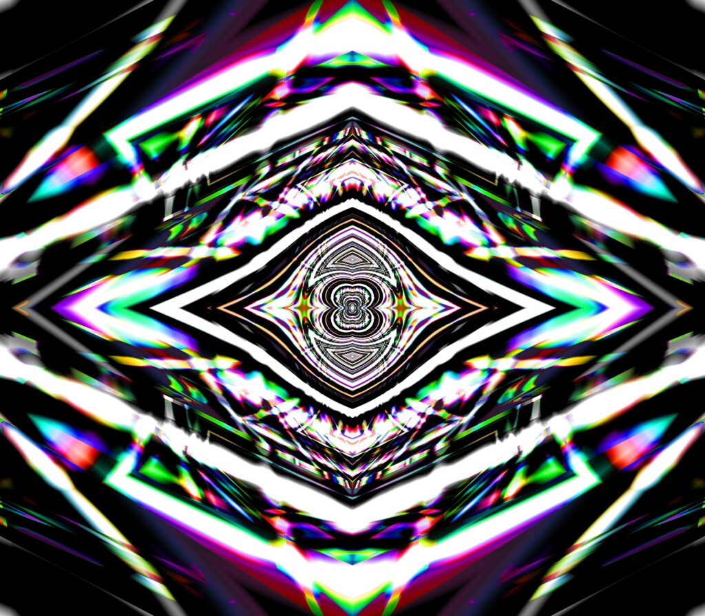 Vibrant Kaleidoscopic Fractal Wallpaper - Colorful Abstract Background