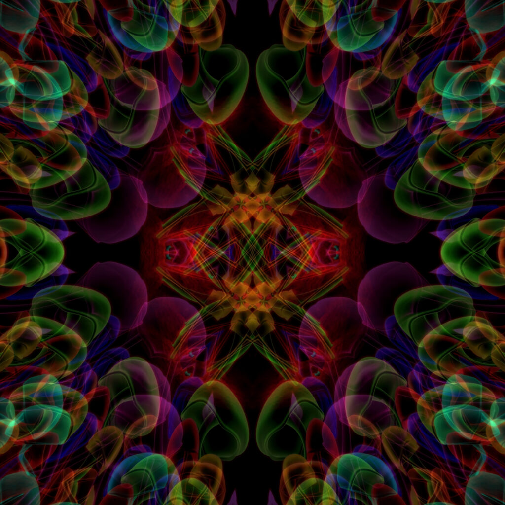 Vibrant Kaleidoscopic Wallpaper: Captivating Abstract Background Design