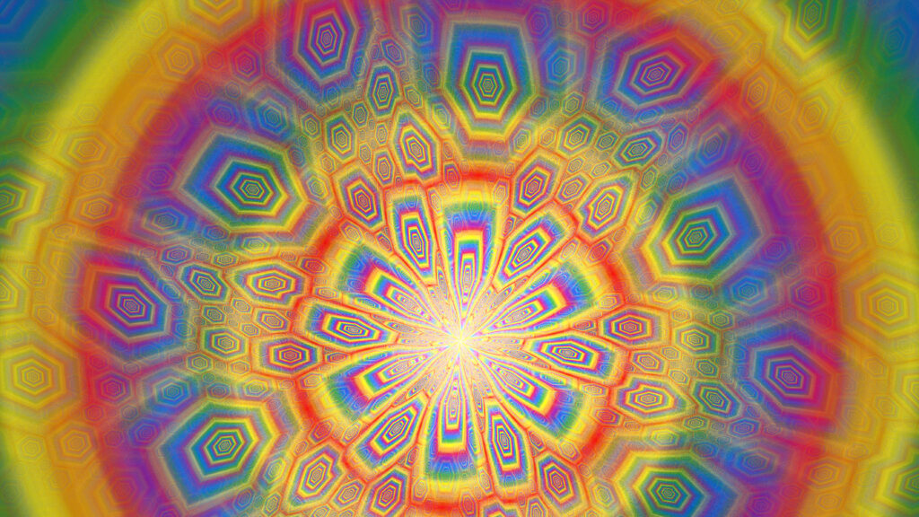 Vibrant Abstract Rainbow Wallpaper: Mesmerizing Kaleidoscopic Background