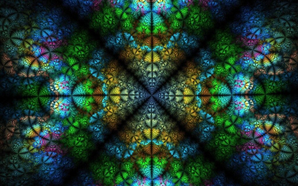 Vibrant Kaleidoscopic 1680x1050 Wallpaper - Immersive Colorful Background