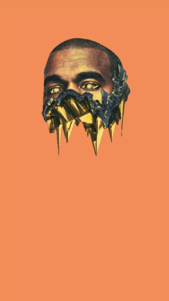 Vibrant Kanye West Wallpaper: Artistic Angular Design for Android