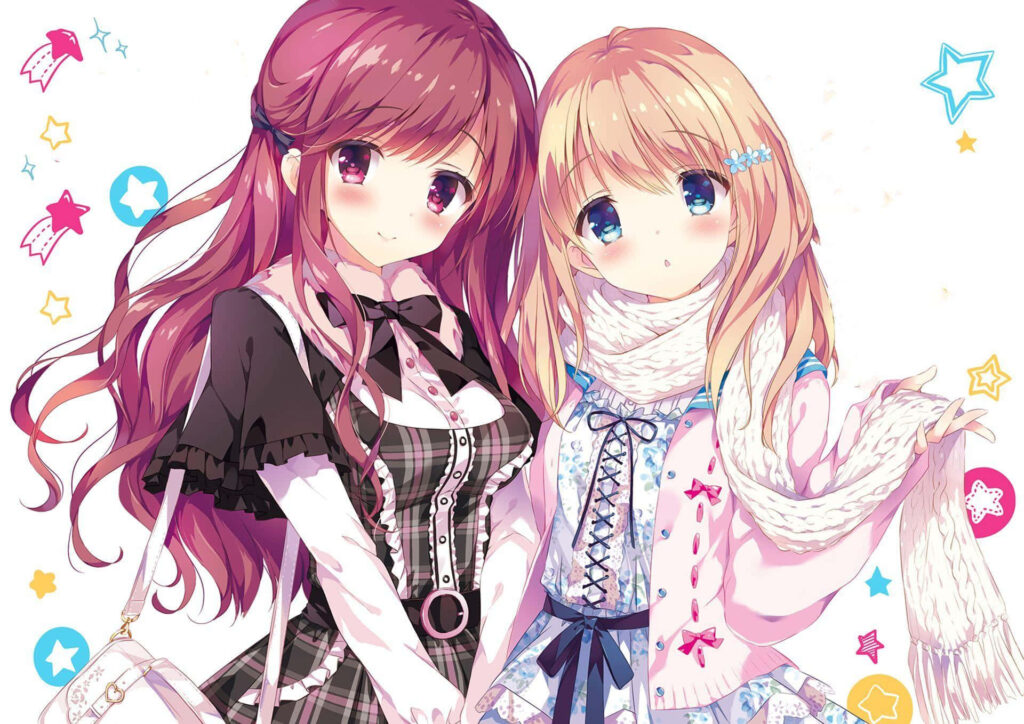 Kawaii Anime Girls Wallpaper: Vibrant Designs & Cheerful Atmosphere