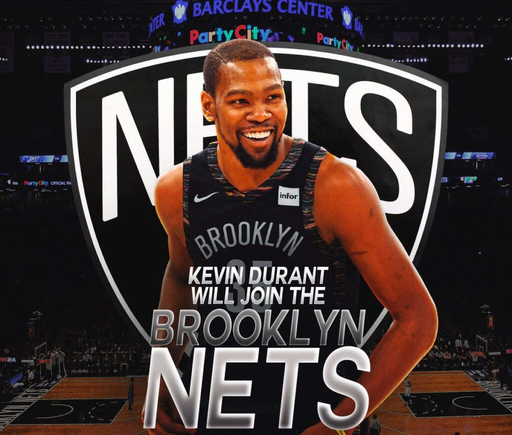 Kevin Durant Brooklyn Nets Wallpaper: Bold & Vibrant Background