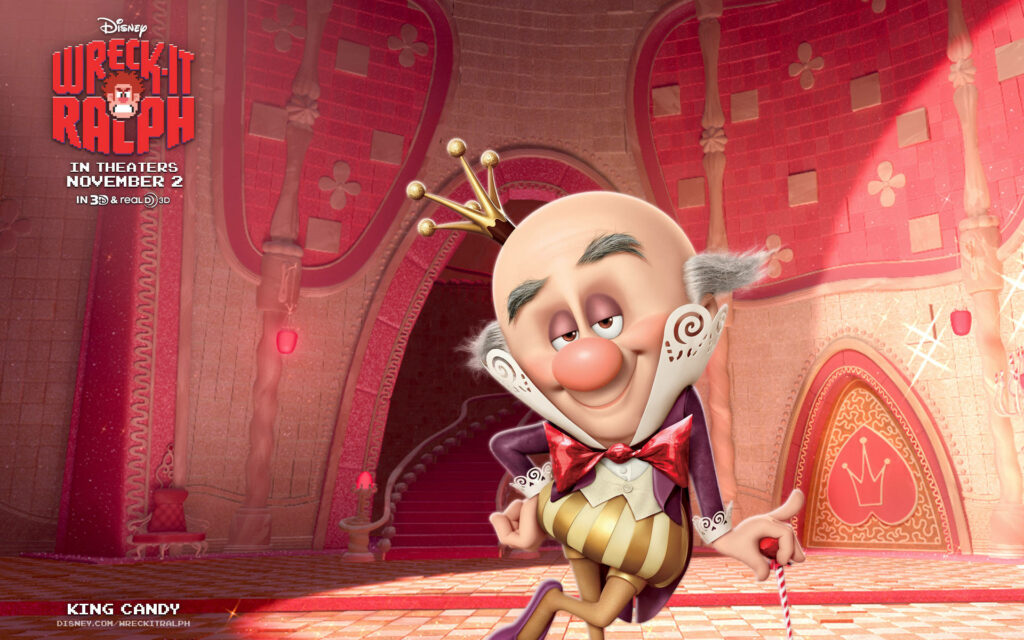 Vibrant King Candy Wallpaper: Opulent Candy-Themed Background