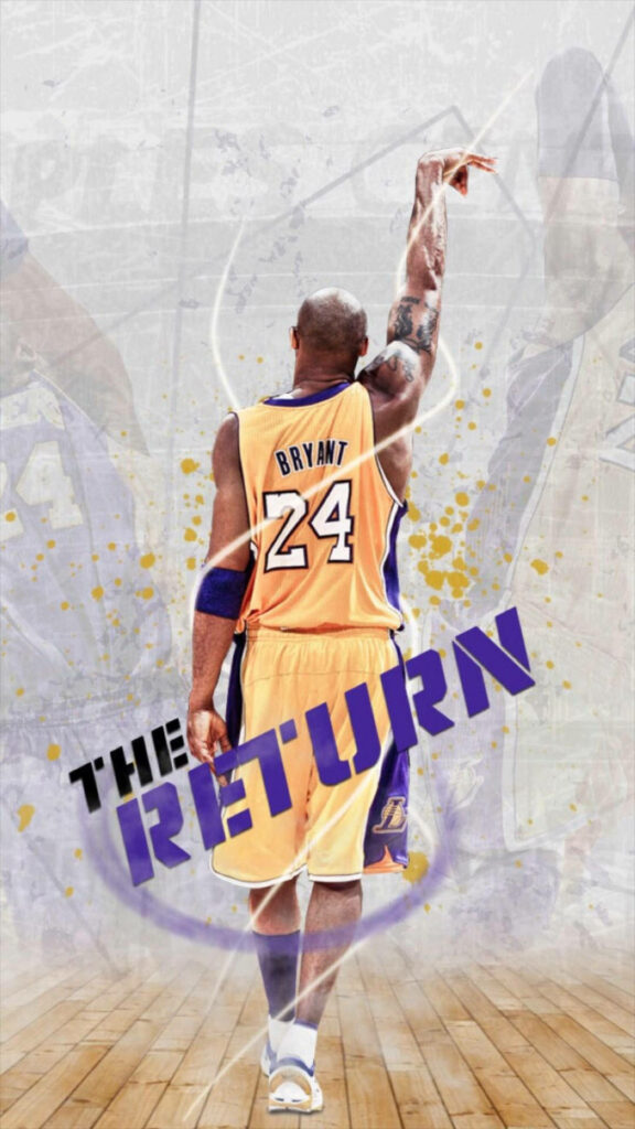 Kobe Bryant 24 Lakers Wallpaper: The Return with Dynamic Art