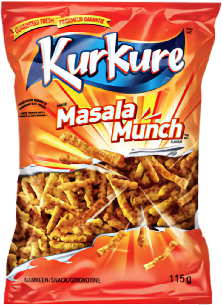Vibrant Kurkure Masala Munch Packaging - Spicy Snack Wallpaper