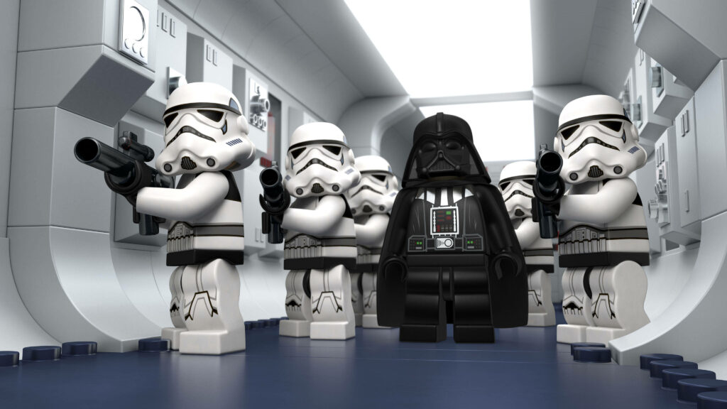 LEGO Star Wars Empire 4K Wallpaper: Vader & Stormtroopers