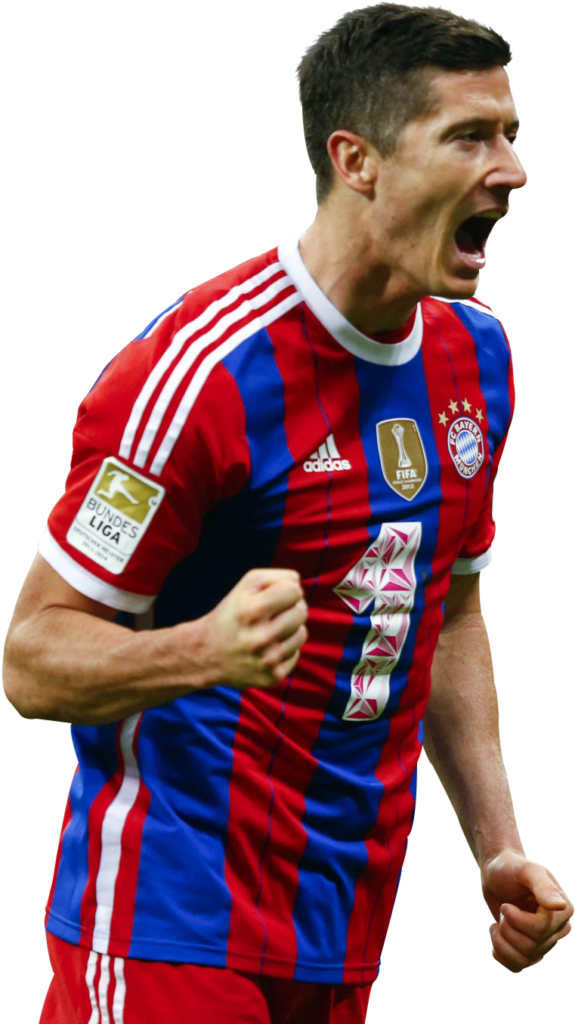Dynamic Lewandowski Wallpaper: Bayern Munich Celebration Moment