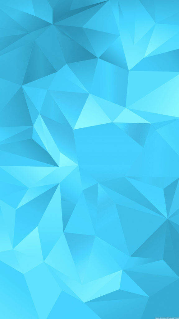 Vibrant Light Blue Geometric Wallpaper for Samsung Galaxy S5