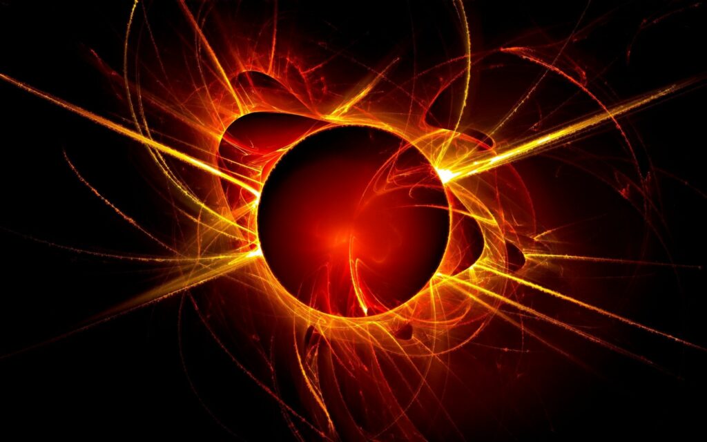 Vibrant Fiery Explosion Wallpaper - 2560x1600 Dynamic Colors