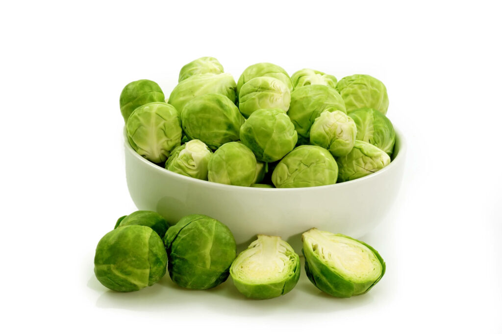 Vibrant Light Green Brussels Sprouts Wallpaper Background