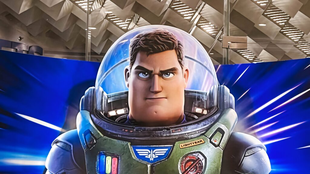 Vibrant Lightyear Wallpaper: Iconic Space Suit & Galactic Streaks