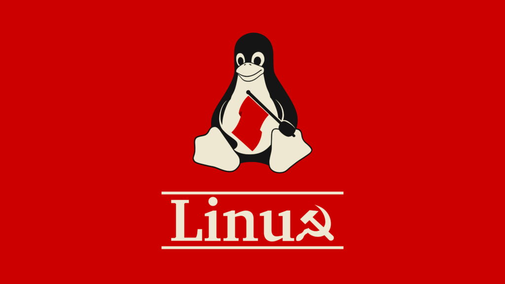 Vibrant Linux: A Captivating High-Definition Wallpaper in Red