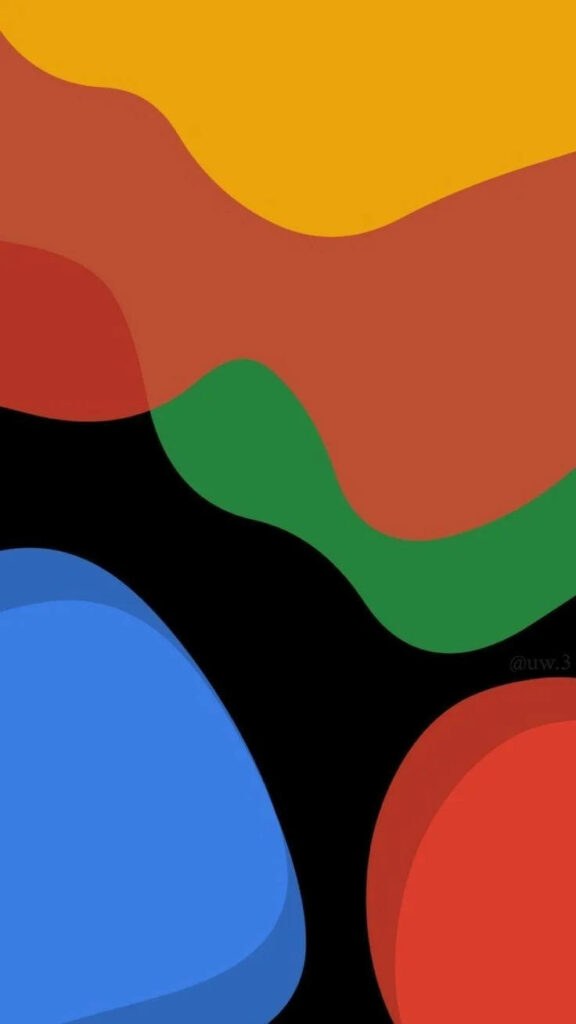 Vibrant Abstract Liquid Waves: Mesmerizing Pixel 4a Wallpaper
