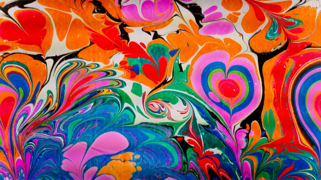 Mesmerizing Vibrant Wallpaper: Flowing Liquid-Like Color Abstraction