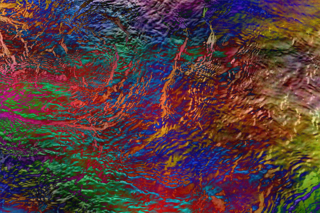 Vibrant Colorful Liquid Textures - Abstract Water Surface Background Wallpaper
