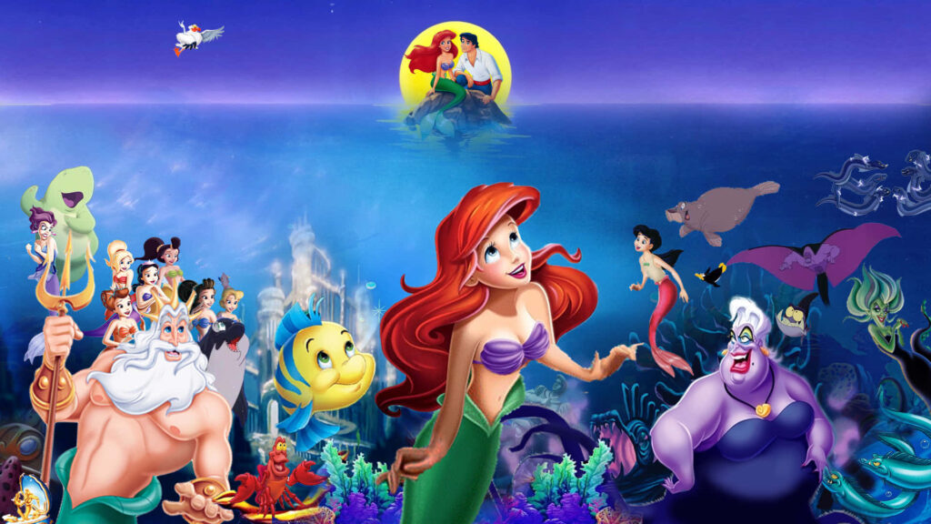 Enchanting Little Mermaid Wallpaper: Ariel & Friends Under the Sea