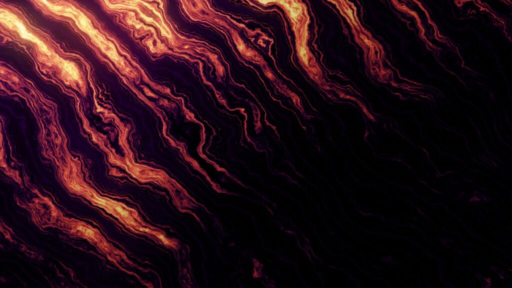 Vibrant Orange & Yellow Abstract Wave Wallpaper - 3840x2160