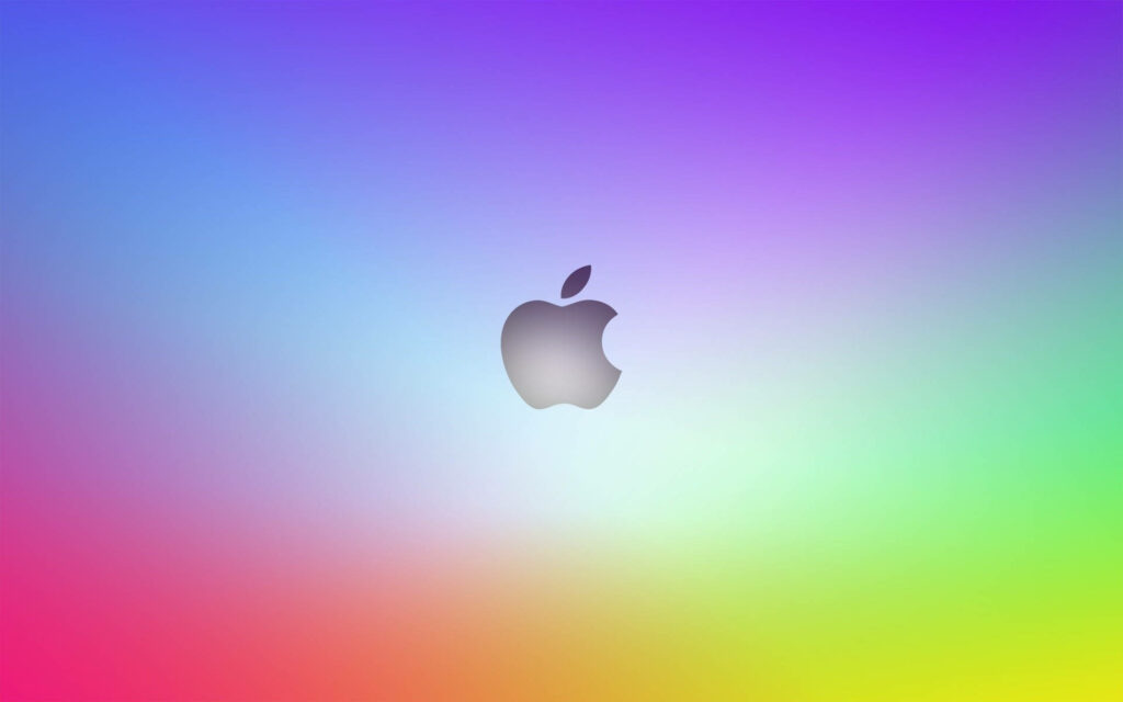 Shimmering Spectrum: A Colorful Apple Mac OS Wallpaper