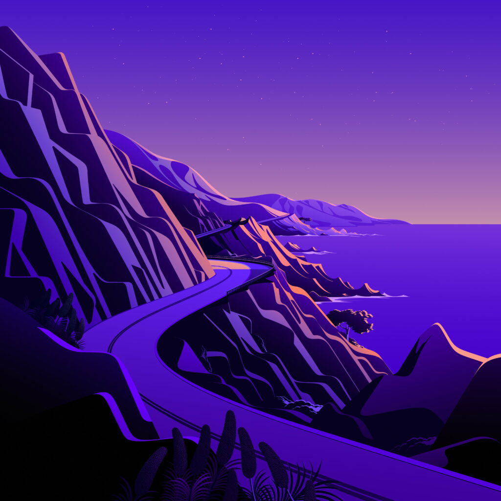 Vibrant HD Background: Captivating Mac OS X - Big Sur Wallpaper for Your Phone