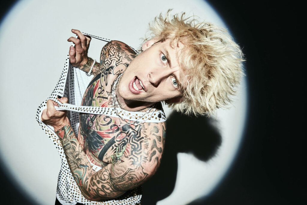 Vibrant Machine Gun Kelly Wallpaper: Spotlight, Tattoos & Energy