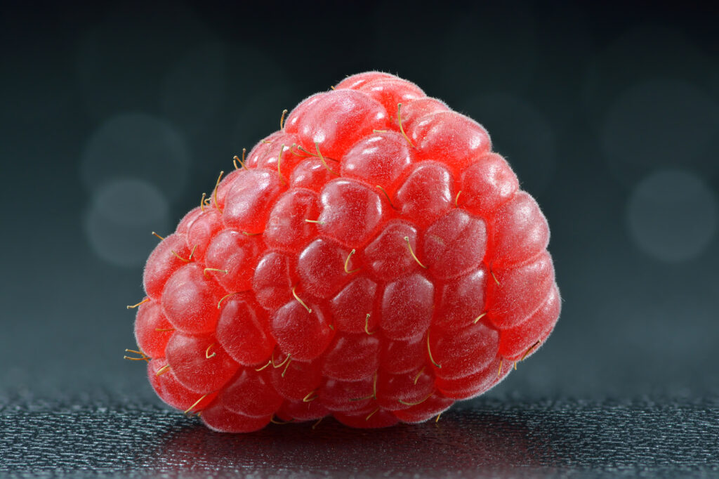 Vibrant Macro Raspberry Image: Juicy Red Texture Wallpaper Background