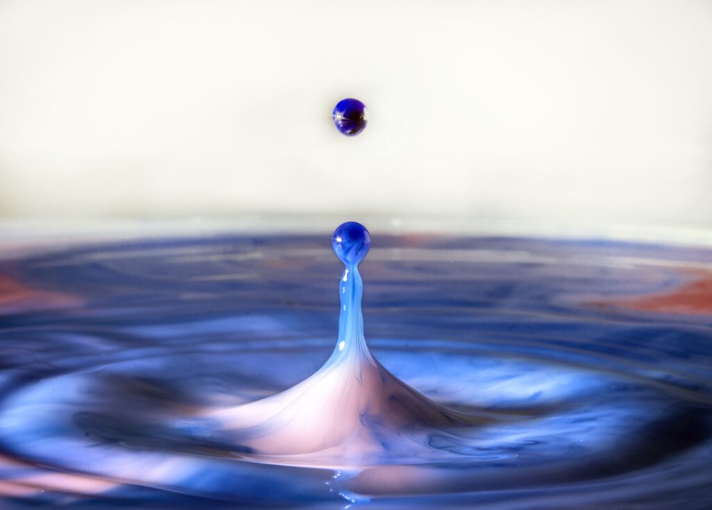 Vibrant Macro Droplet Splash Wallpaper Background