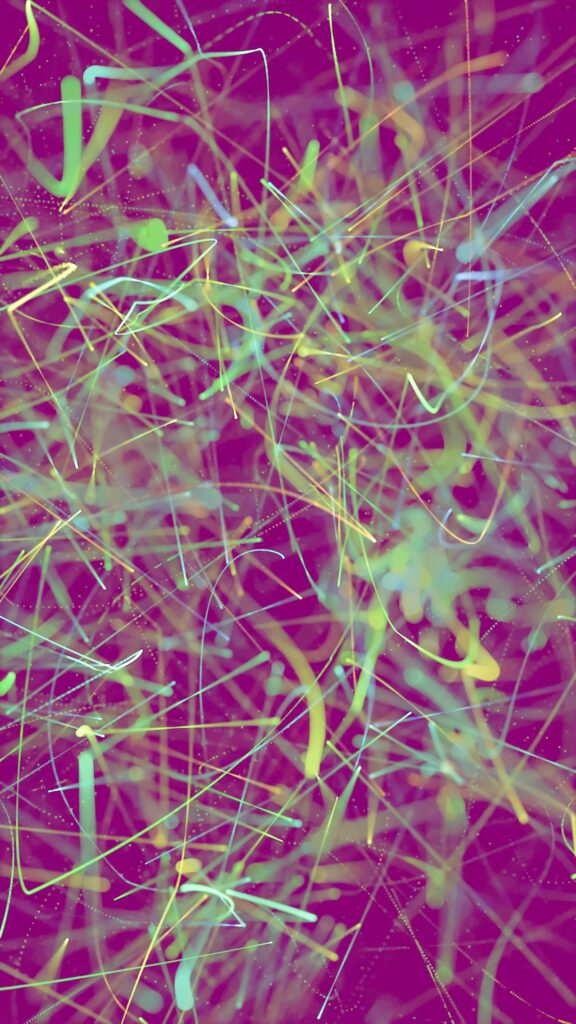 Vivid Magenta Abstract Wallpaper: Energetic Lines & Dots Background
