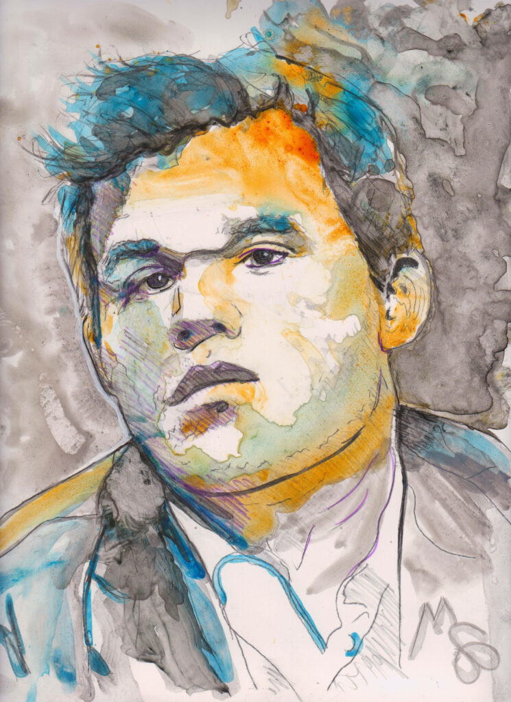 Vibrant Magnus Carlsen Chess Art - Focused Wallpaper Background