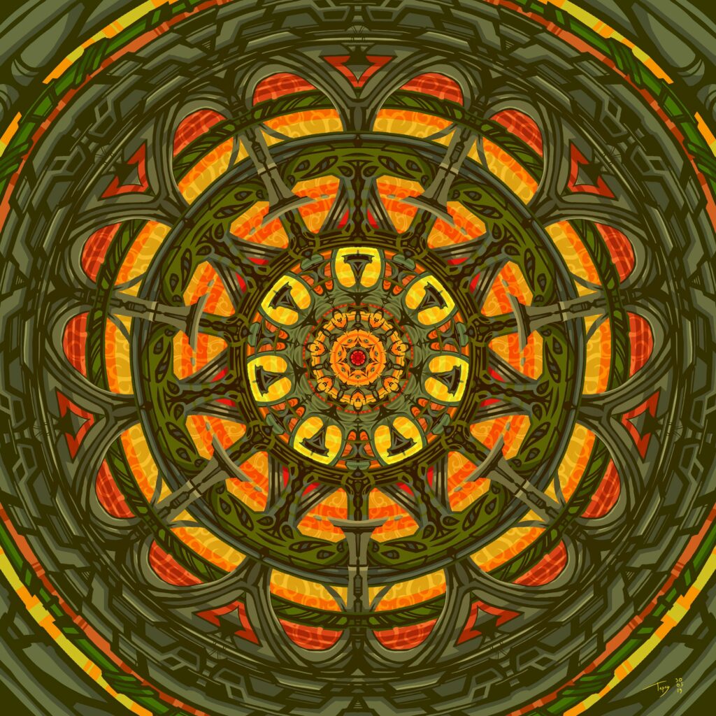 Colorful Mandala Wallpaper: Vibrant Abstract Art Background