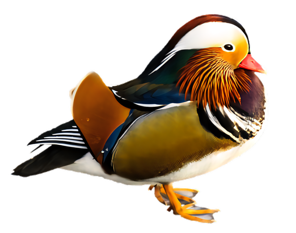 Vibrant Mandarin Duck Wallpaper - Stunning Colorful Background