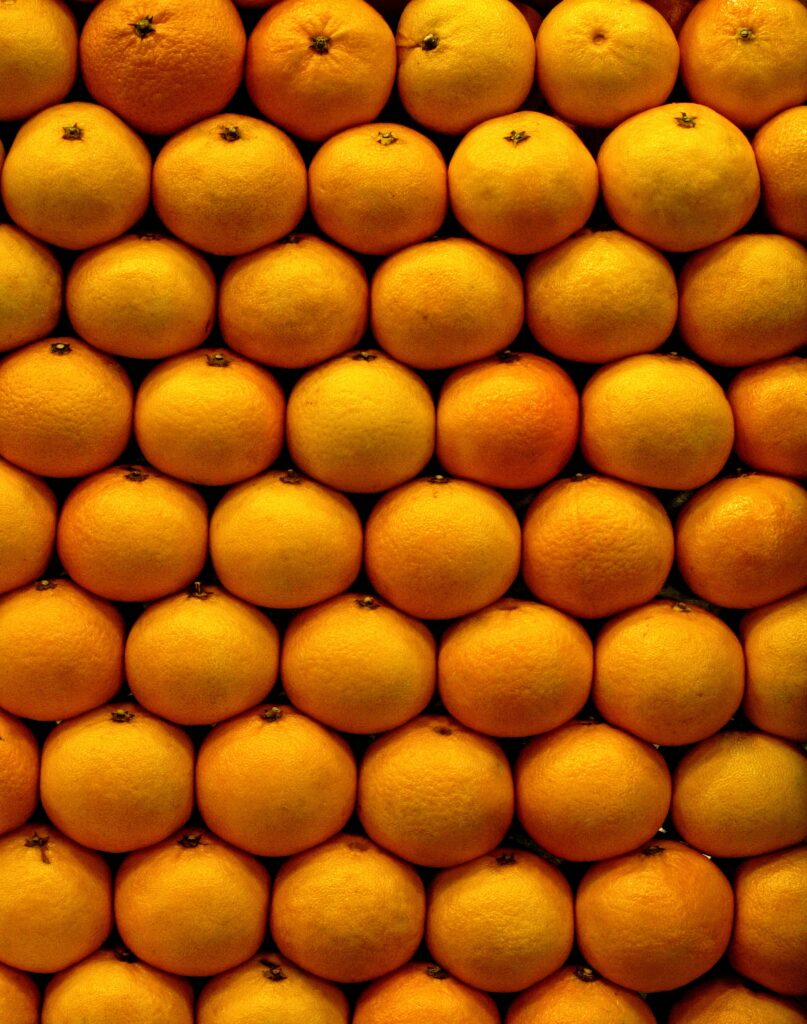 Vibrant Mandarins Wallpaper: Rich Orange Citrus Background