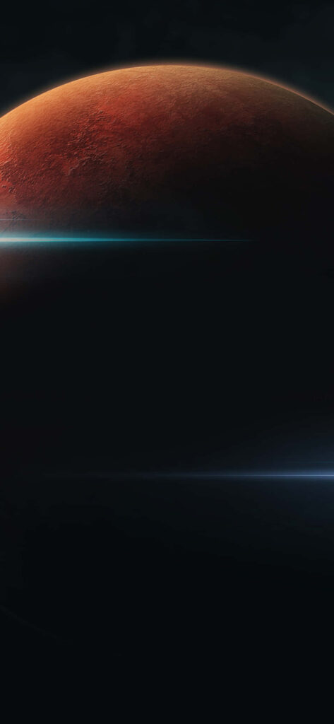 Vibrant Red Mars Wallpaper with Subtle Light Effects - Stunning Background