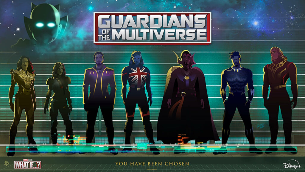 Vibrant Marvel What If Guardians: Cosmic Multiverse Hero Wallpaper